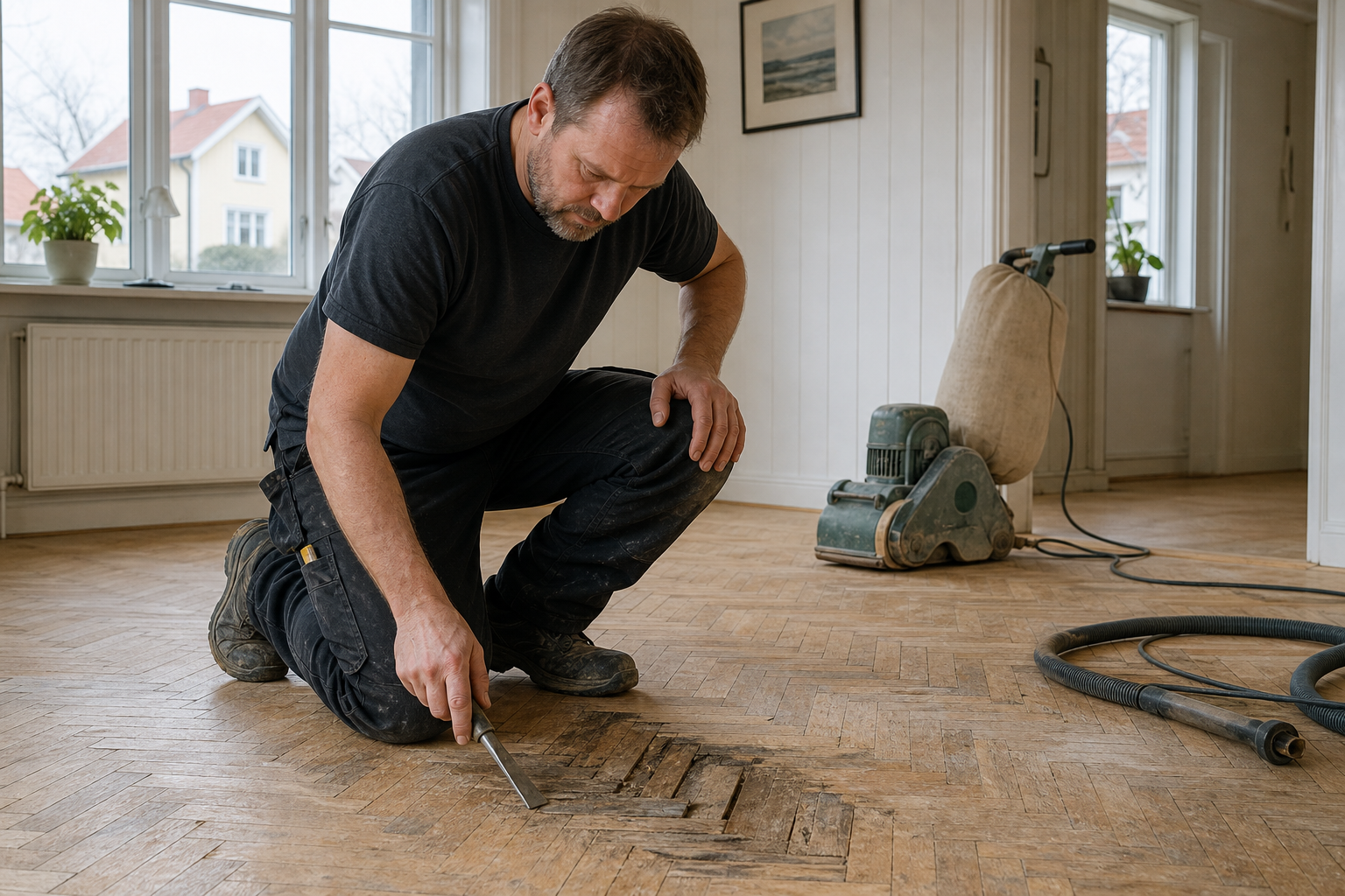 Ge parkettgolvet den reparation det faktiskt behöver