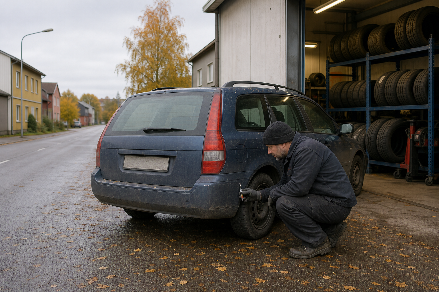 Hitta rätt däck, få det monterat, kör vidare