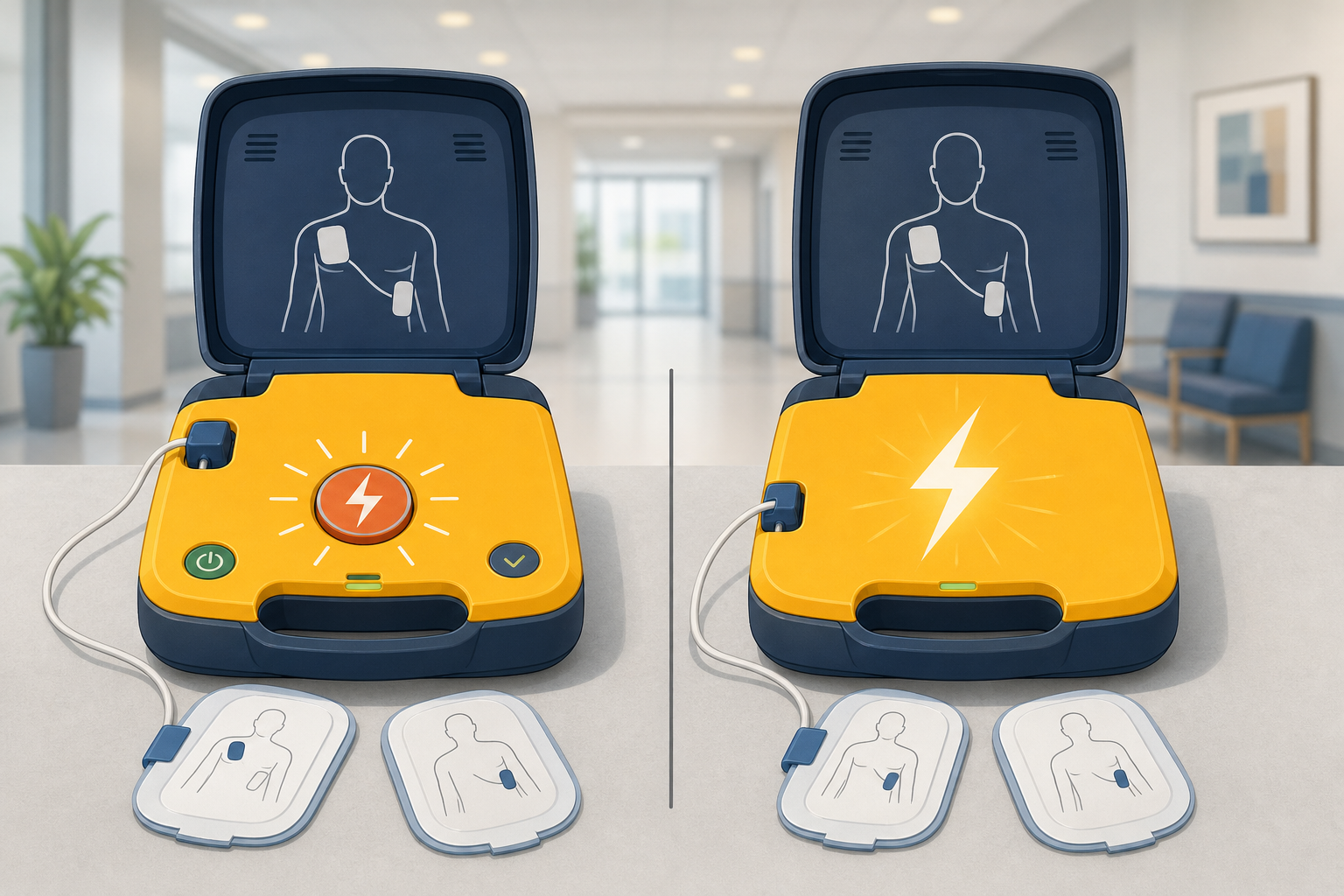 Halvautomatisk eller helautomatisk hjärtstartare: förstå skillnaden och välj rätt