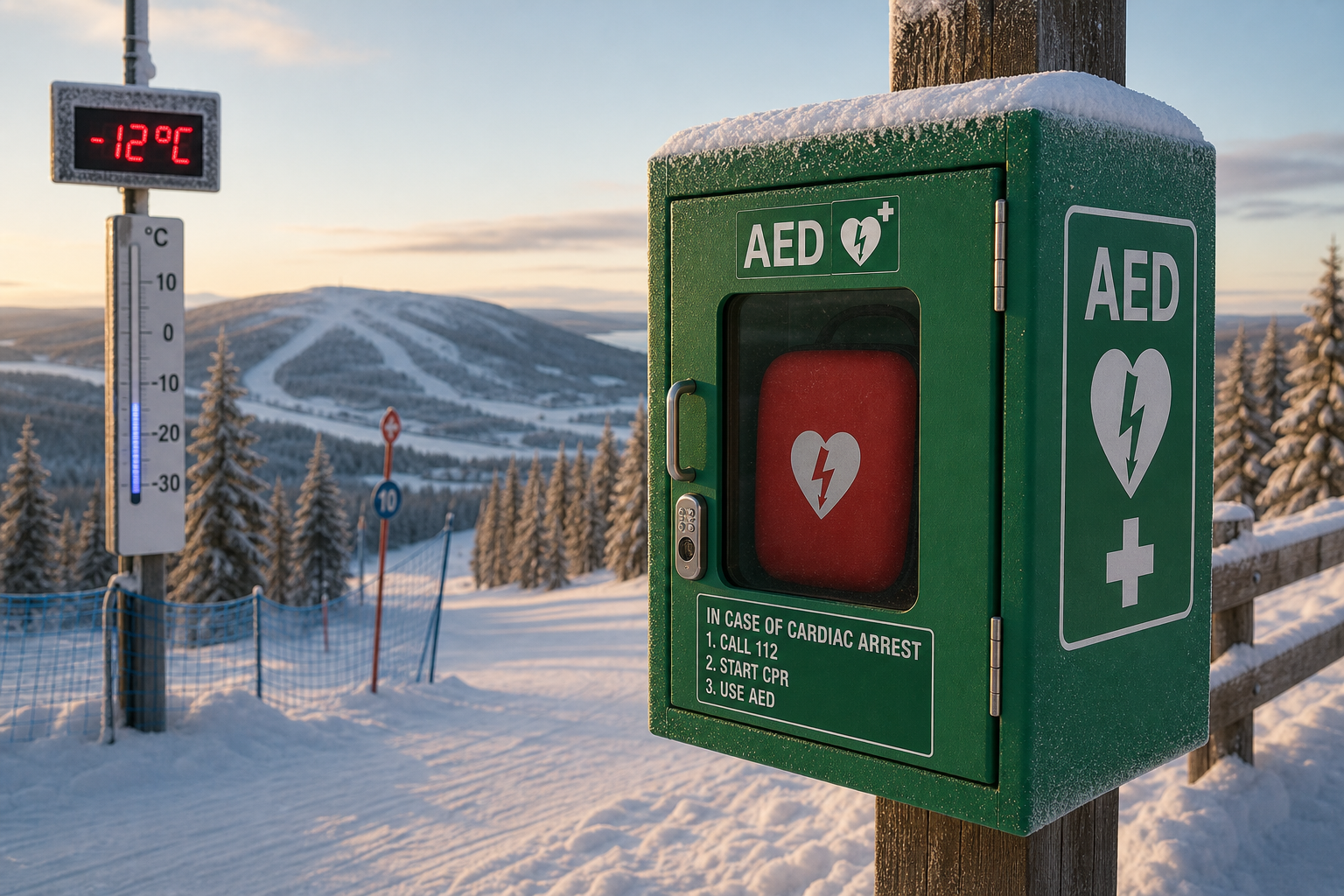 Hjärtstartare för utomhusbruk, ned till -40 °C
